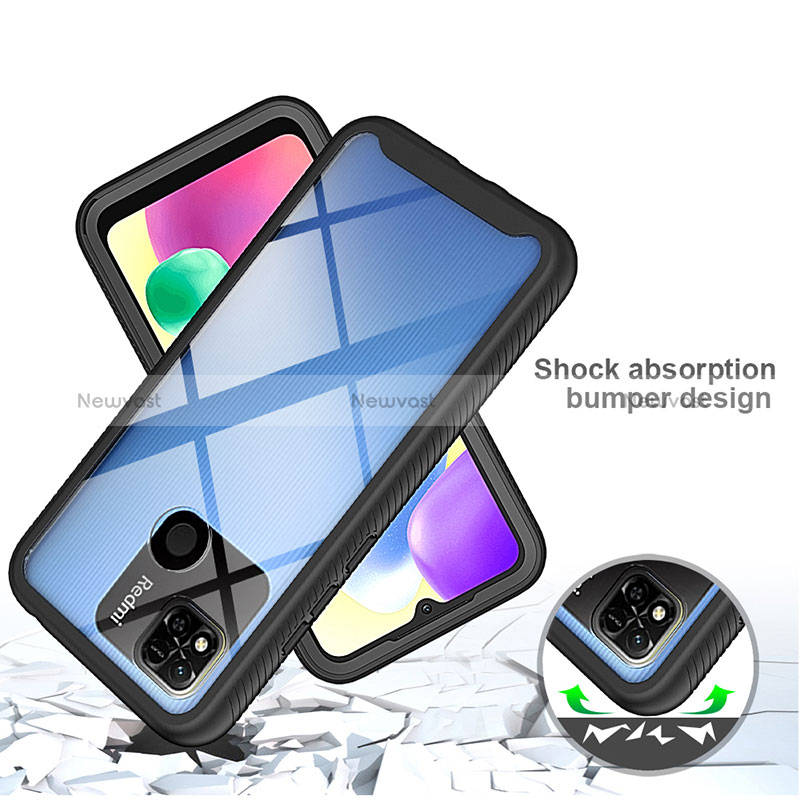 Silicone Transparent Frame Case Cover 360 Degrees ZJ3 for Xiaomi POCO C31