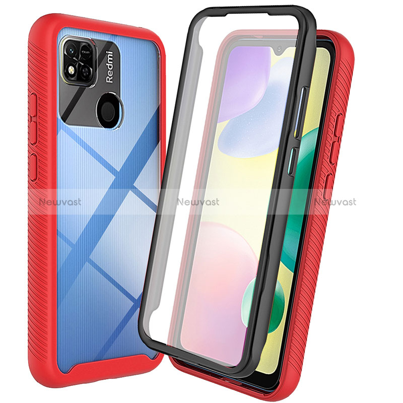 Silicone Transparent Frame Case Cover 360 Degrees ZJ3 for Xiaomi Redmi 9 Activ