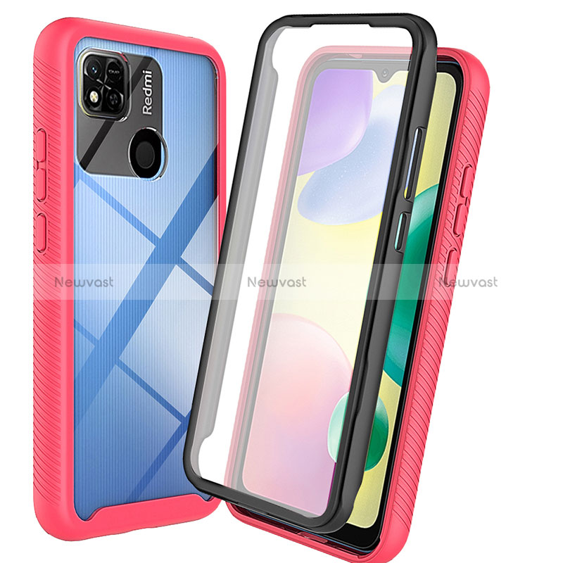 Silicone Transparent Frame Case Cover 360 Degrees ZJ3 for Xiaomi Redmi 9 Activ