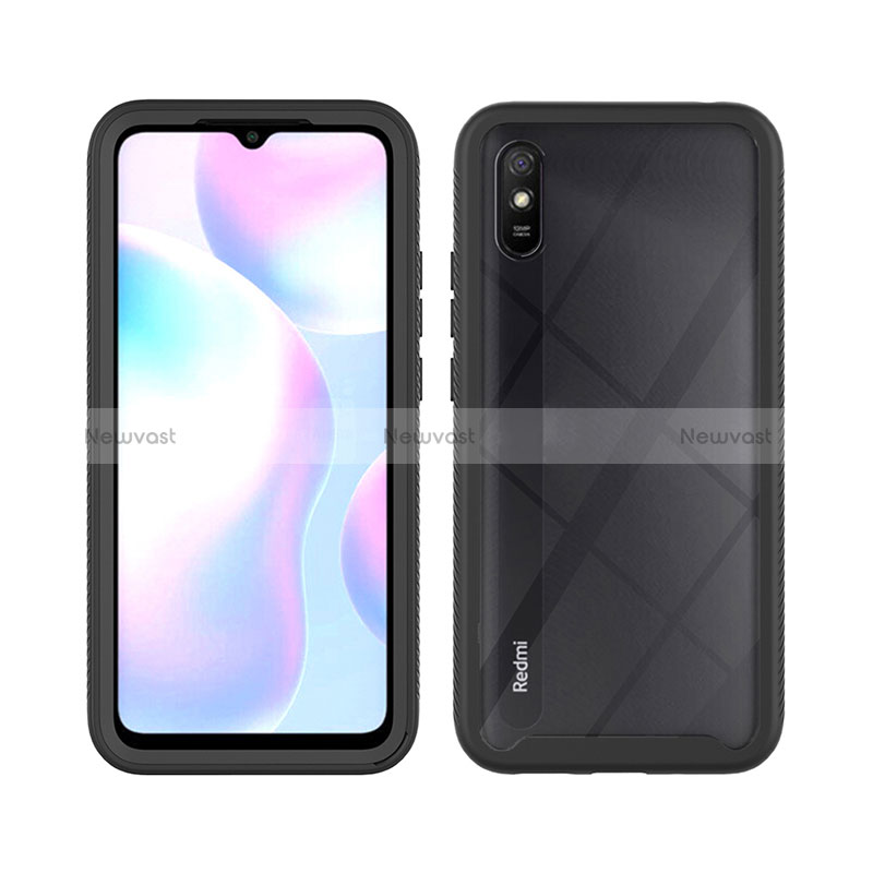 Silicone Transparent Frame Case Cover 360 Degrees ZJ3 for Xiaomi Redmi 9i