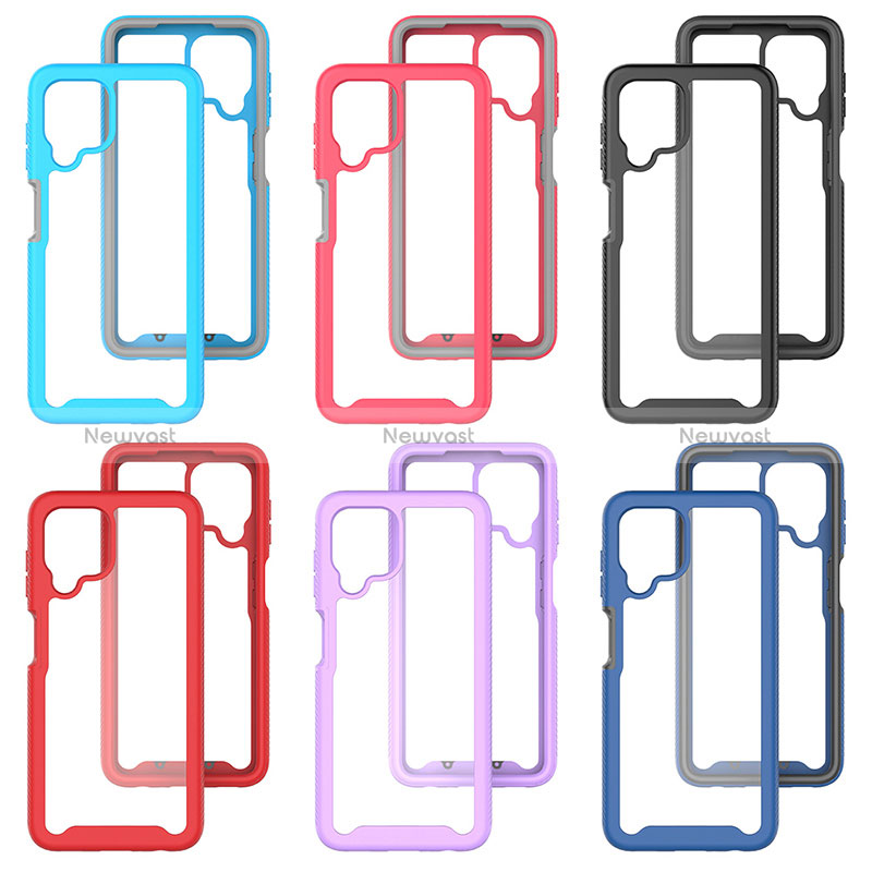 Silicone Transparent Frame Case Cover 360 Degrees ZJ4 for Samsung Galaxy A22 4G