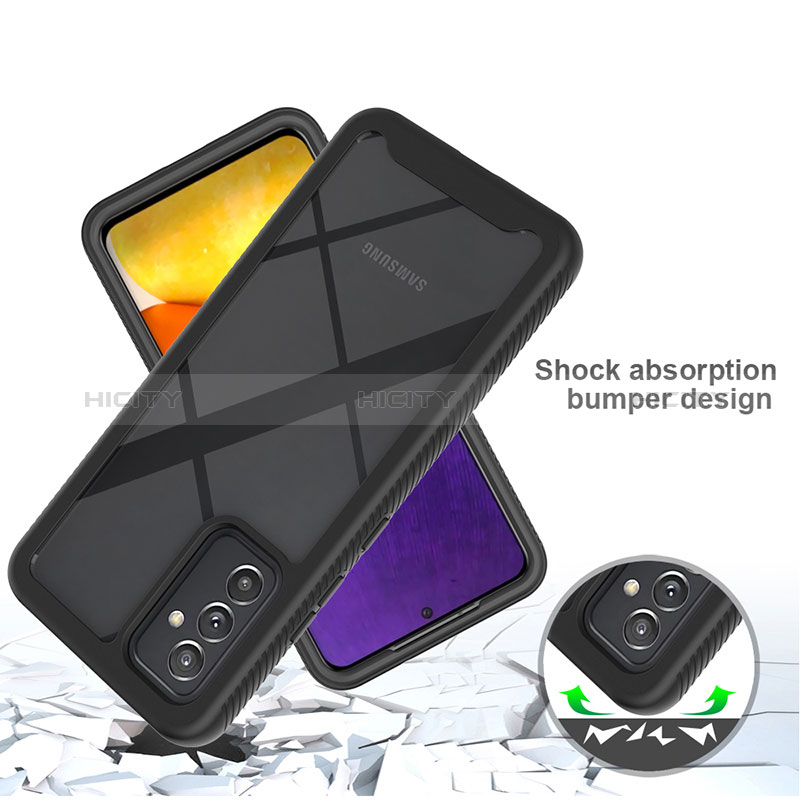 Silicone Transparent Frame Case Cover 360 Degrees ZJ4 for Samsung Galaxy A24 4G