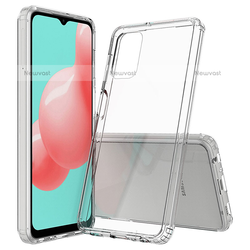 Silicone Transparent Frame Case Cover 360 Degrees ZJ4 for Samsung Galaxy M32 5G