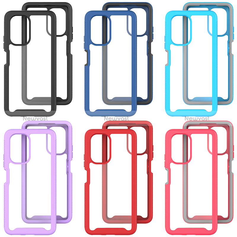 Silicone Transparent Frame Case Cover 360 Degrees ZJ4 for Xiaomi Mi 11X Pro 5G