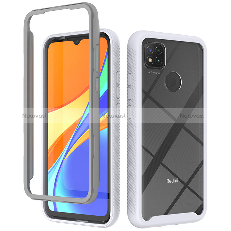 Silicone Transparent Frame Case Cover 360 Degrees ZJ4 for Xiaomi POCO C31