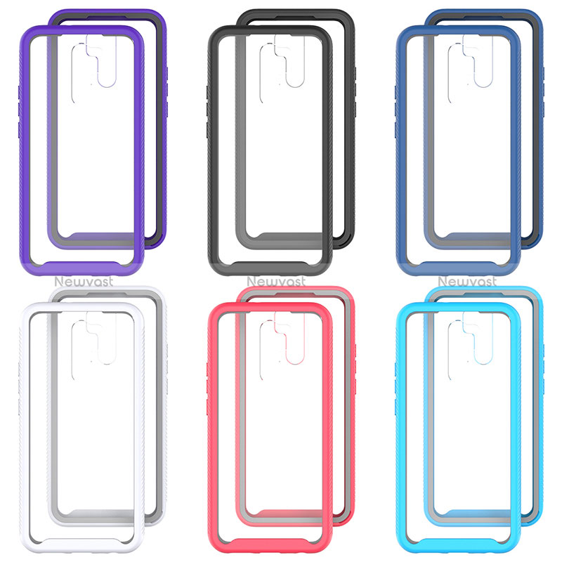 Silicone Transparent Frame Case Cover 360 Degrees ZJ4 for Xiaomi Poco M2