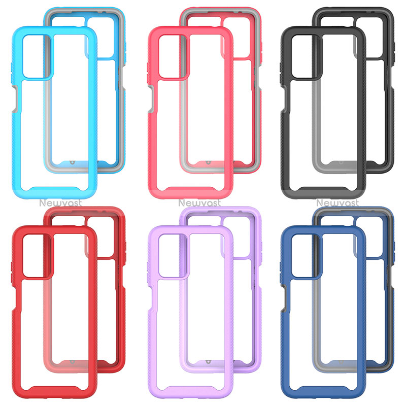 Silicone Transparent Frame Case Cover 360 Degrees ZJ4 for Xiaomi Redmi 10 (2022)