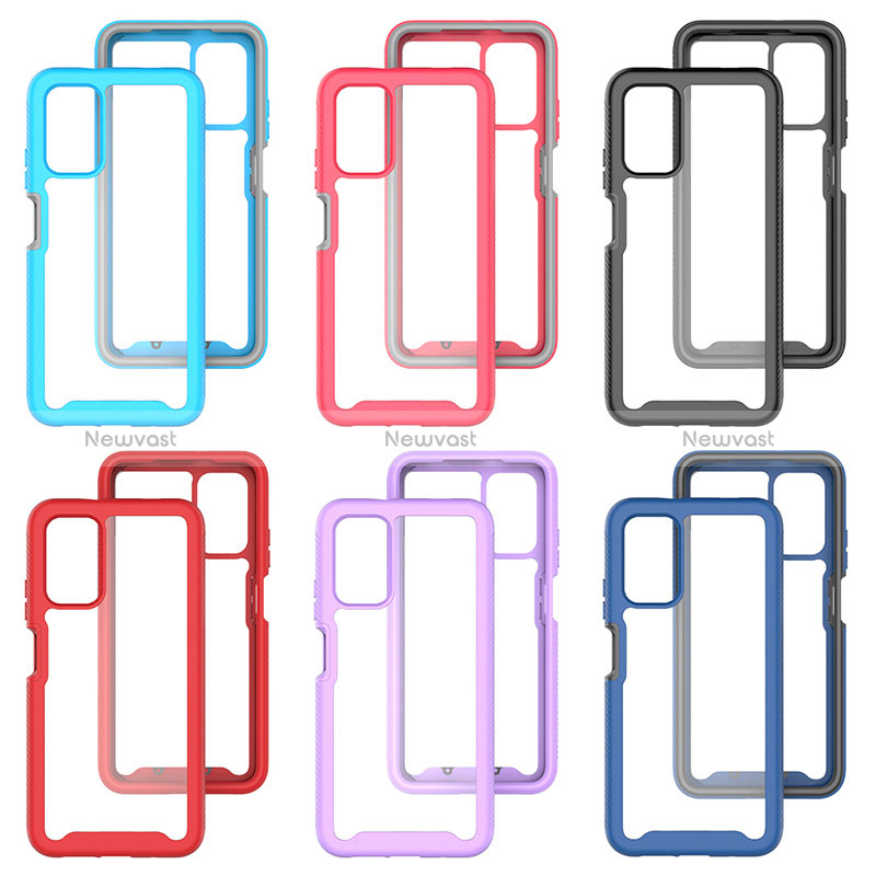 Silicone Transparent Frame Case Cover 360 Degrees ZJ4 for Xiaomi Redmi 9 Power