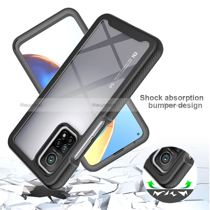 Silicone Transparent Frame Case Cover 360 Degrees ZJ4 for Xiaomi Redmi K30S 5G