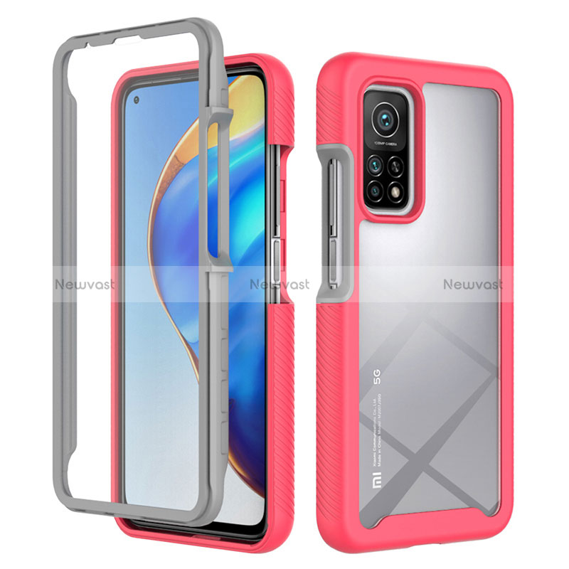 Silicone Transparent Frame Case Cover 360 Degrees ZJ4 for Xiaomi Redmi K30S 5G