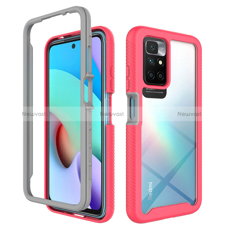 Silicone Transparent Frame Case Cover 360 Degrees ZJ4 for Xiaomi Redmi Note 11 4G (2021)