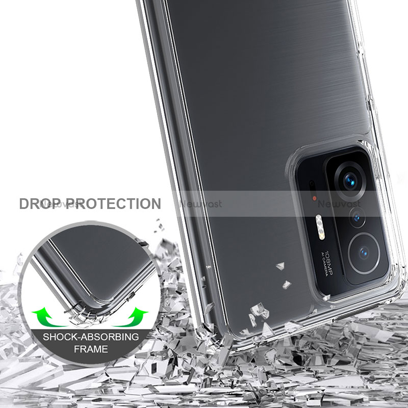 Silicone Transparent Frame Case Cover 360 Degrees ZJ5 for Xiaomi Mi 11T Pro 5G