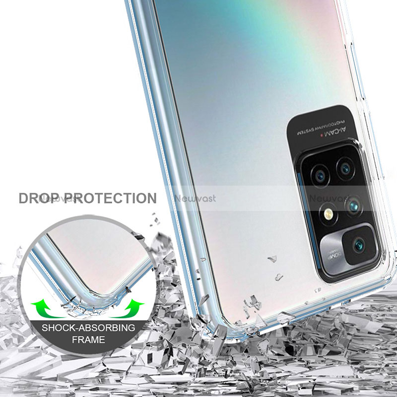 Silicone Transparent Frame Case Cover 360 Degrees ZJ5 for Xiaomi Redmi 10 (2022)