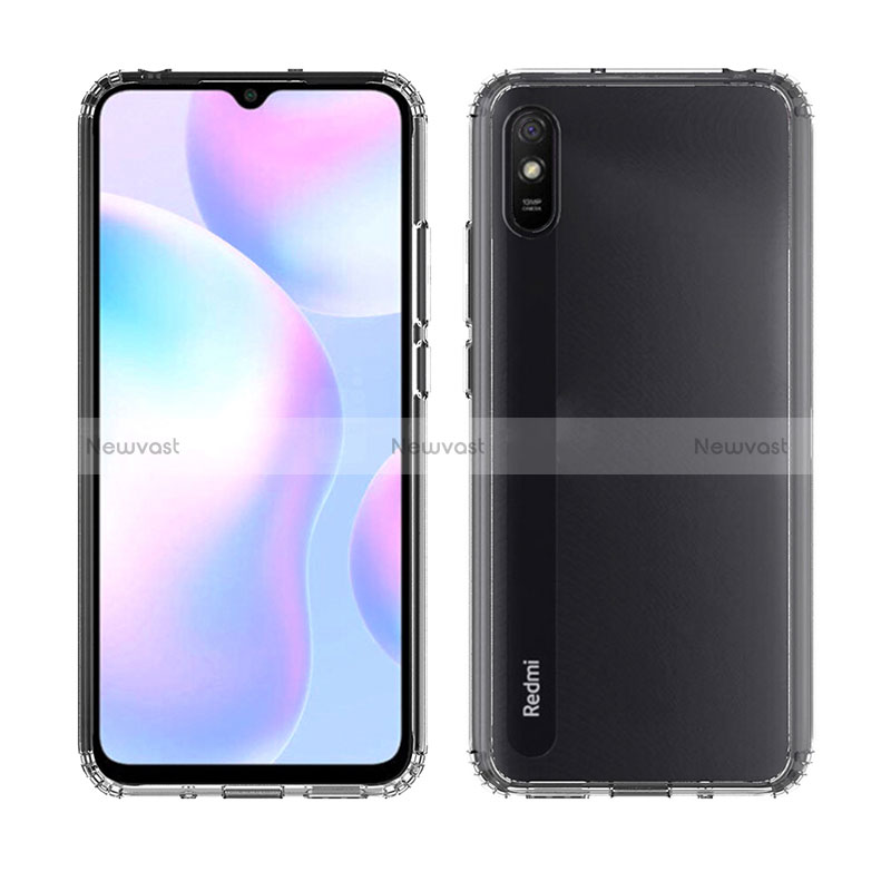 Silicone Transparent Frame Case Cover 360 Degrees ZJ5 for Xiaomi Redmi 9A