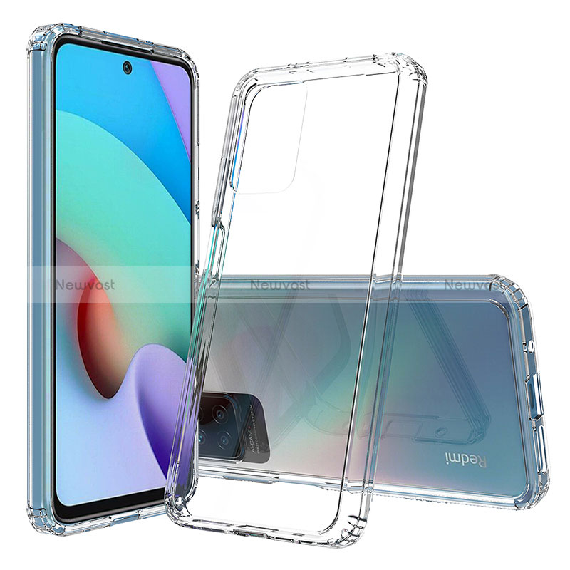 Silicone Transparent Frame Case Cover 360 Degrees ZJ5 for Xiaomi Redmi Note 11 4G (2021) Clear