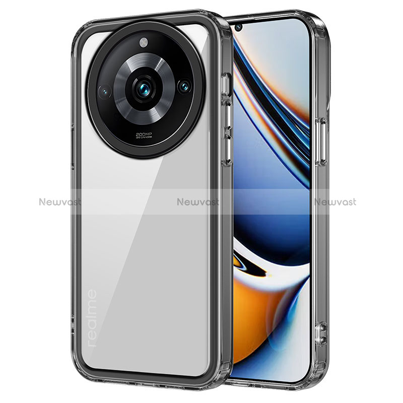 Silicone Transparent Frame Case Cover AC1 for Realme 11 Pro 5G