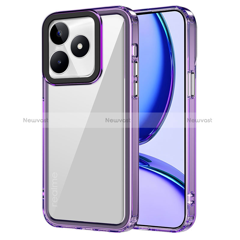 Silicone Transparent Frame Case Cover AC1 for Realme C51