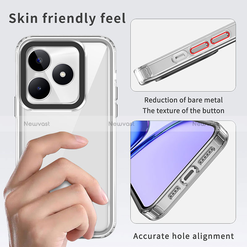 Silicone Transparent Frame Case Cover AC1 for Realme C51