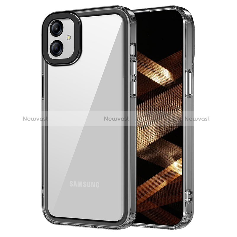 Silicone Transparent Frame Case Cover AC1 for Samsung Galaxy A04E