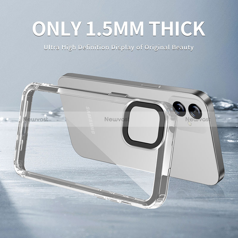Silicone Transparent Frame Case Cover AC1 for Samsung Galaxy A04E