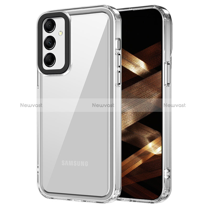 Silicone Transparent Frame Case Cover AC1 for Samsung Galaxy A24 4G