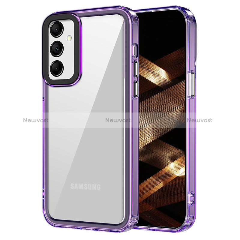 Silicone Transparent Frame Case Cover AC1 for Samsung Galaxy A25 5G