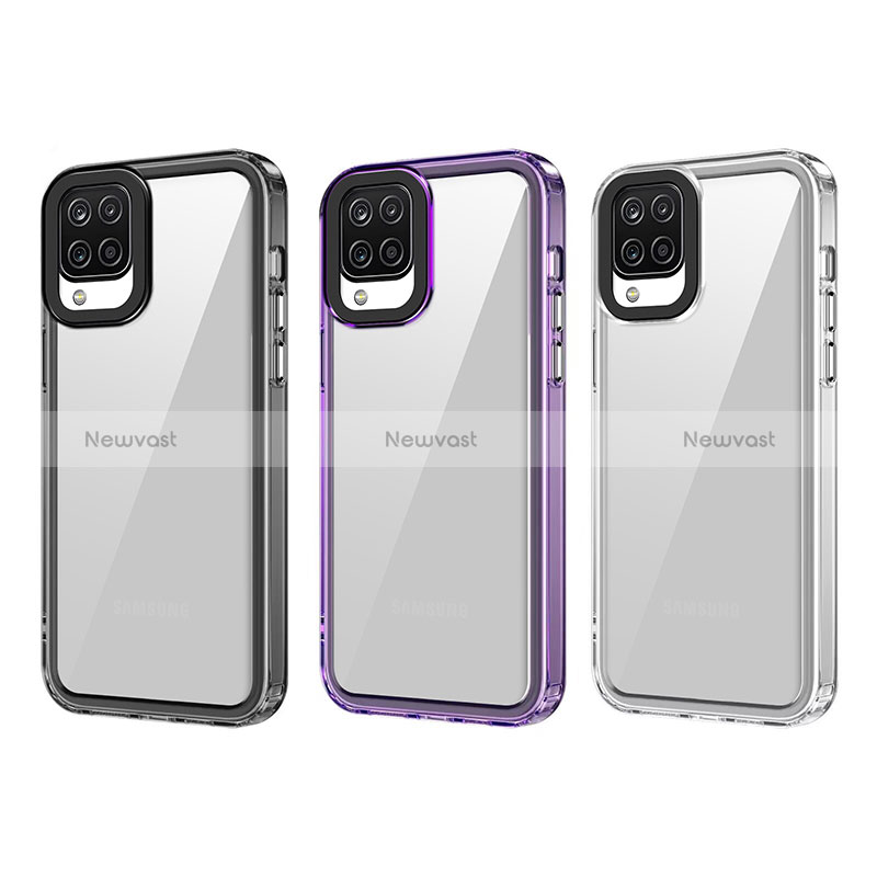 Silicone Transparent Frame Case Cover AC1 for Samsung Galaxy M12