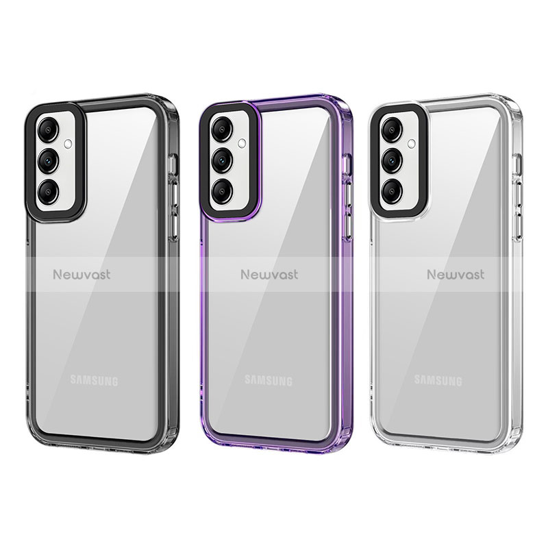 Silicone Transparent Frame Case Cover AC1 for Samsung Galaxy M44 5G