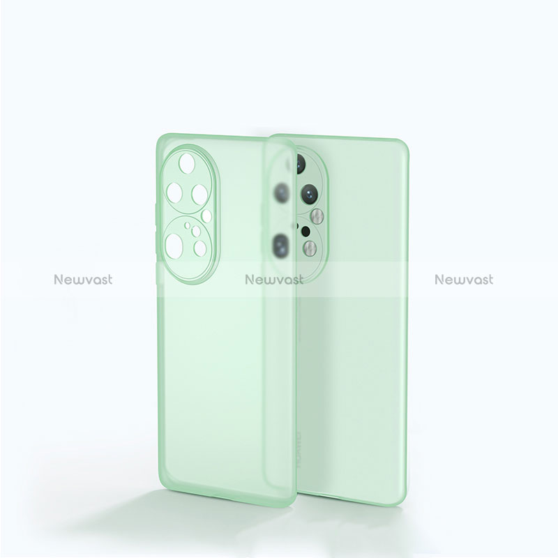 Silicone Transparent Frame Case Cover for Huawei P50 Pro