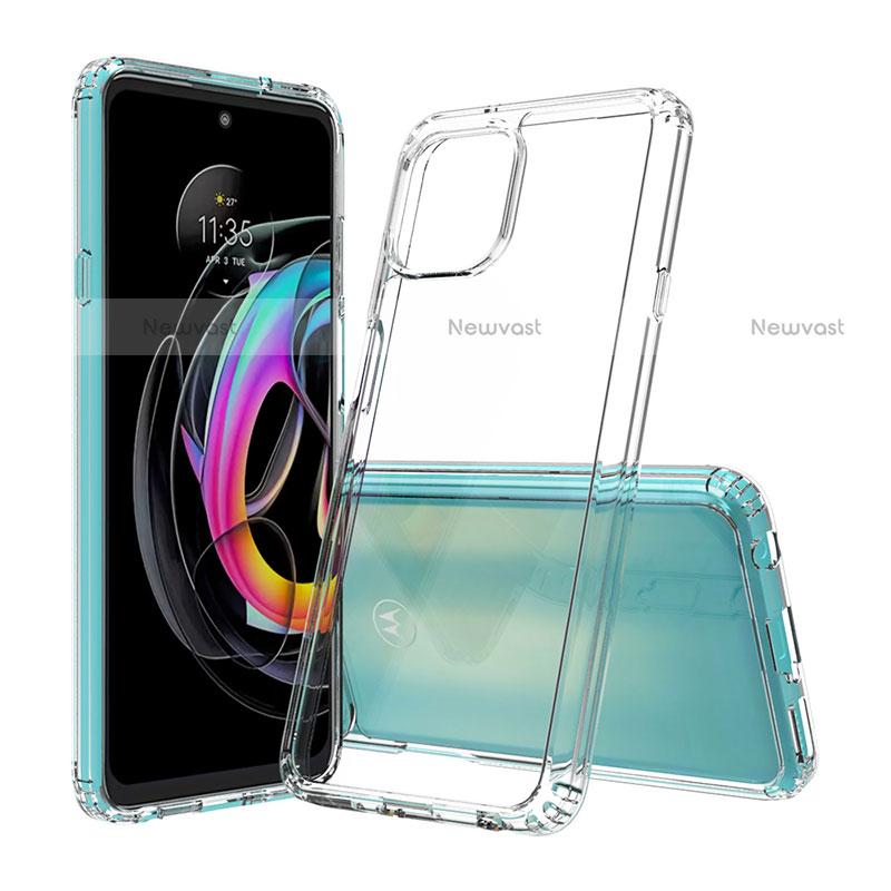 Silicone Transparent Frame Case Cover for Motorola Moto Edge 20 Lite 5G