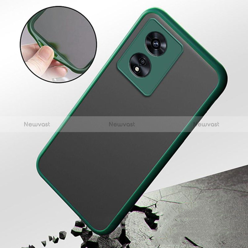 Silicone Transparent Frame Case Cover for Oppo A1 5G