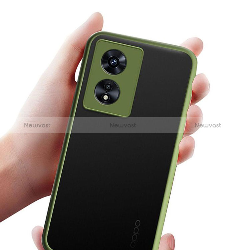 Silicone Transparent Frame Case Cover for Oppo A1x 5G