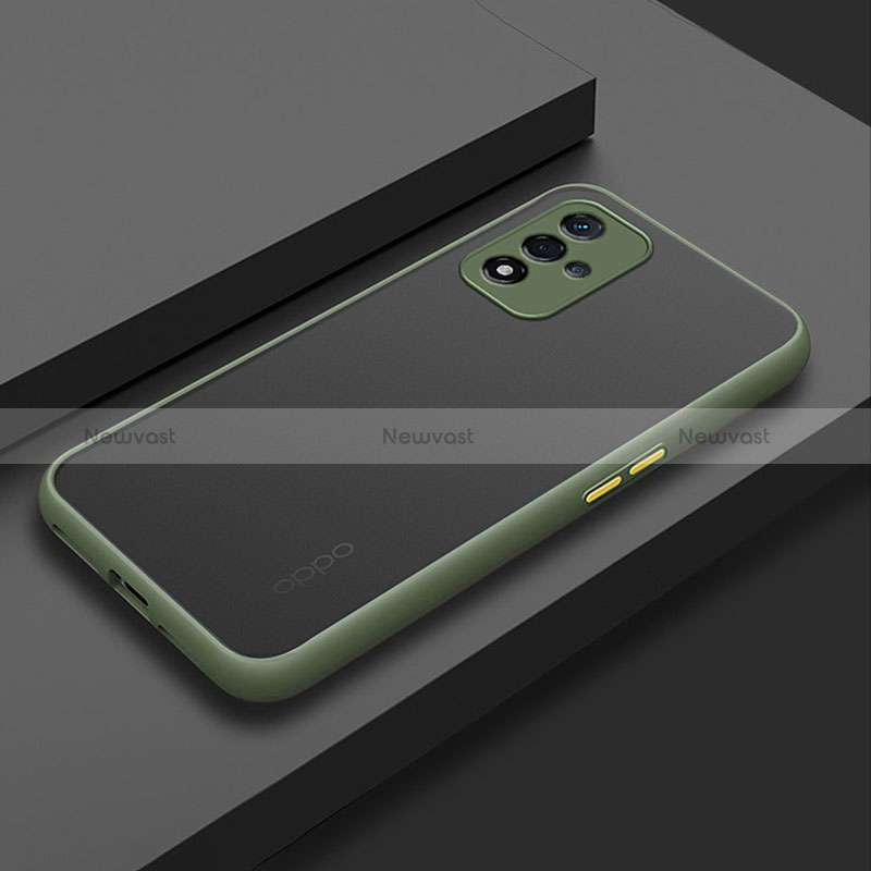 Silicone Transparent Frame Case Cover for Oppo A93s 5G