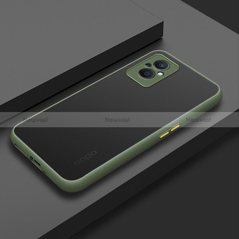 Silicone Transparent Frame Case Cover for Oppo A96 5G