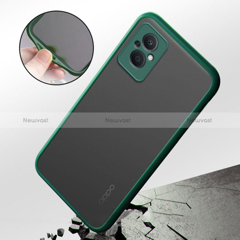 Silicone Transparent Frame Case Cover for Oppo A96 5G