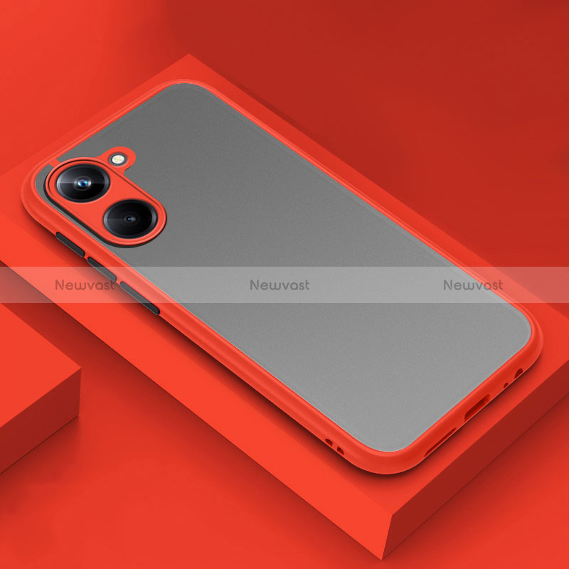 Silicone Transparent Frame Case Cover for Realme 10 Pro 5G