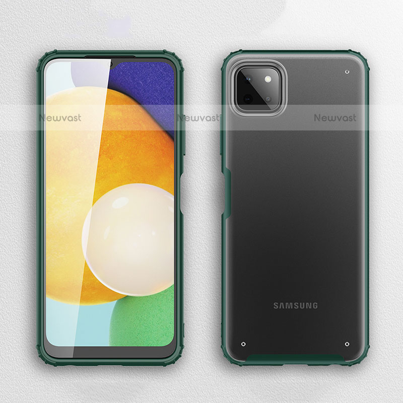 Silicone Transparent Frame Case Cover for Samsung Galaxy A22 5G