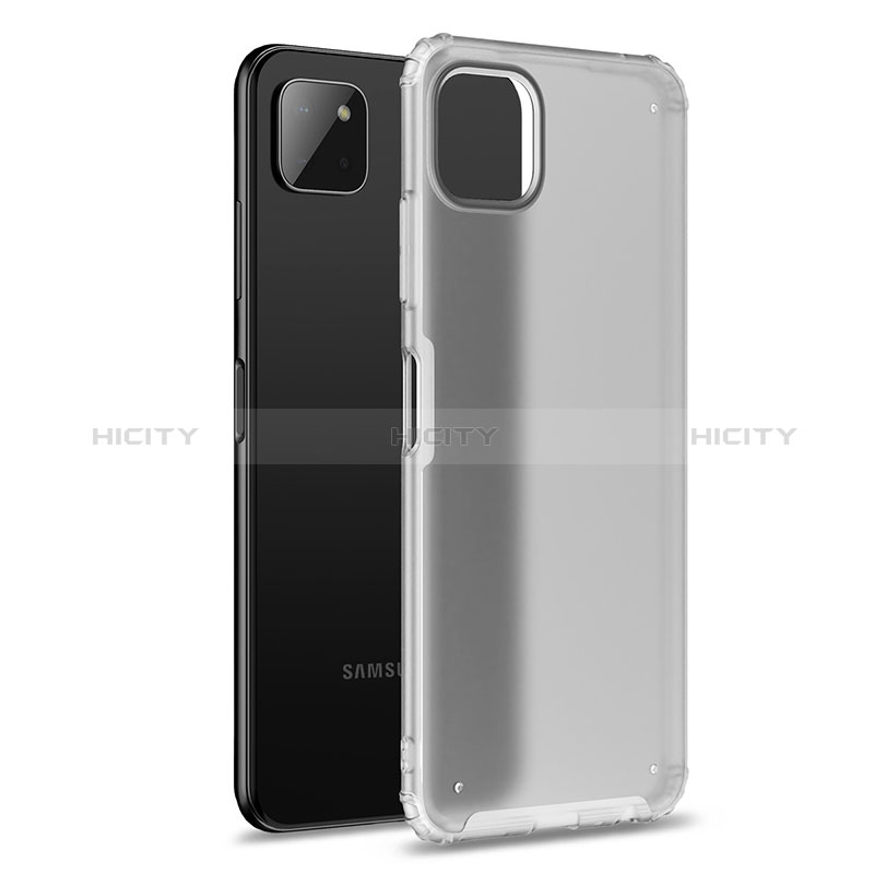 Silicone Transparent Frame Case Cover for Samsung Galaxy F42 5G Clear