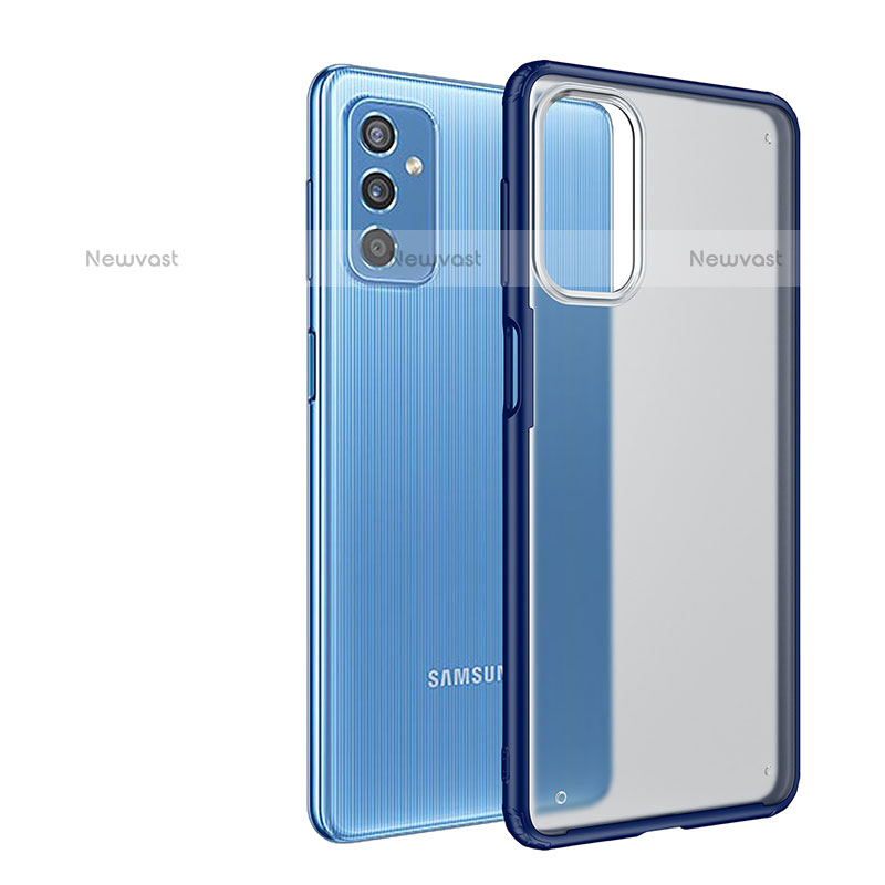 Silicone Transparent Frame Case Cover for Samsung Galaxy M52 5G