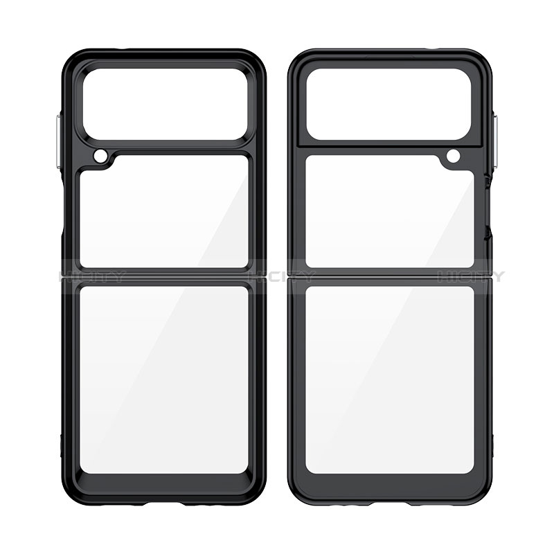 Silicone Transparent Frame Case Cover for Samsung Galaxy Z Flip4 5G