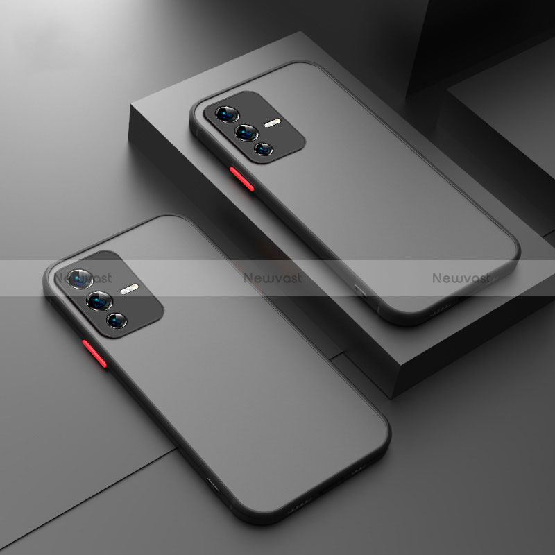 Silicone Transparent Frame Case Cover for Vivo V23 Pro 5G