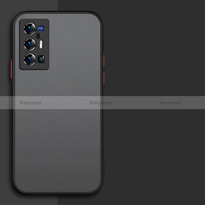 Silicone Transparent Frame Case Cover for Vivo X70 Pro+ Plus 5G Black