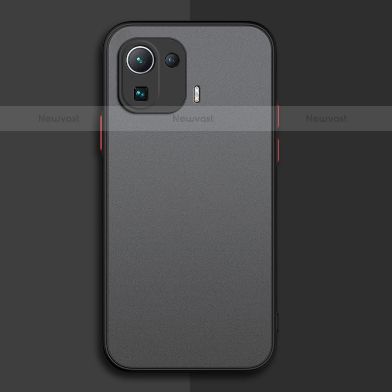 Silicone Transparent Frame Case Cover for Xiaomi Mi 11 Pro 5G Black