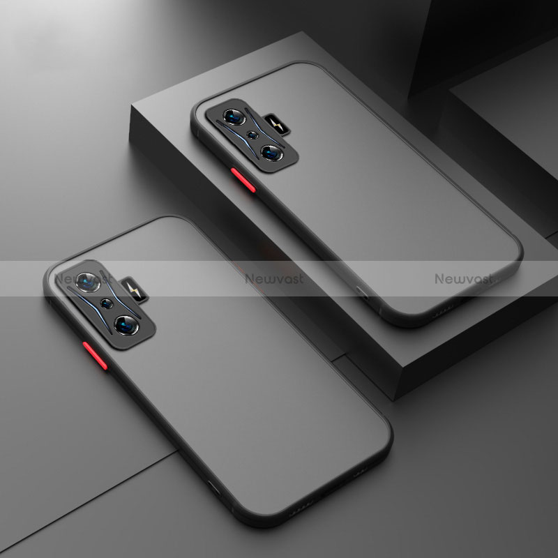 Silicone Transparent Frame Case Cover for Xiaomi Poco F4 GT 5G Black