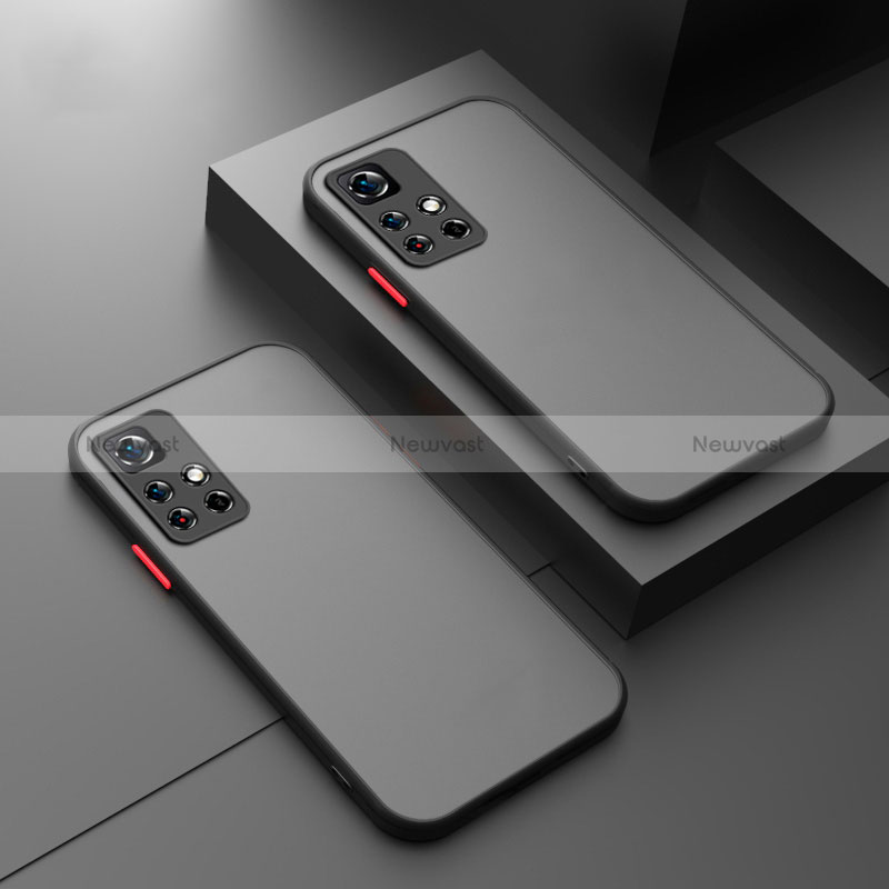 Silicone Transparent Frame Case Cover for Xiaomi Poco X4 NFC Black