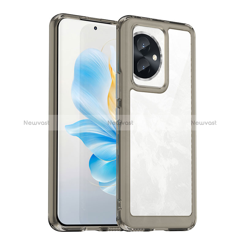 Silicone Transparent Frame Case Cover J01S for Huawei Honor 100 5G