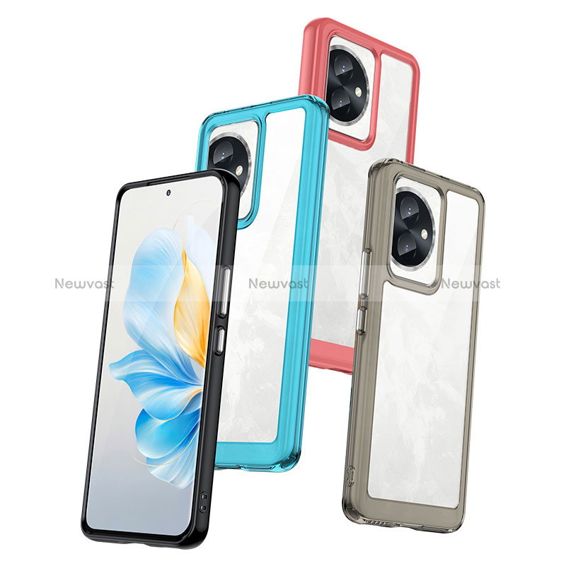 Silicone Transparent Frame Case Cover J01S for Huawei Honor 100 5G