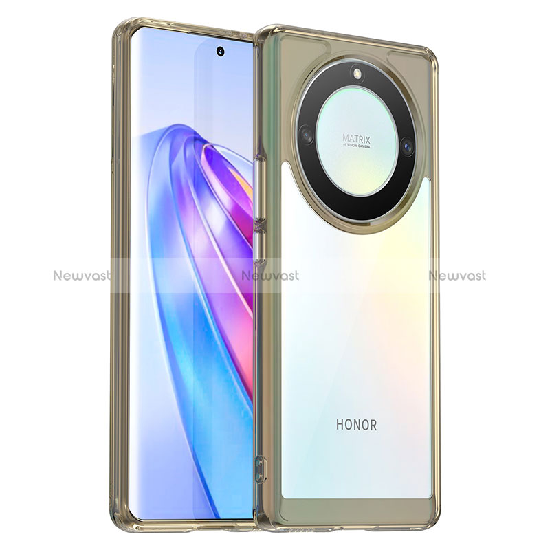 Silicone Transparent Frame Case Cover J01S for Huawei Honor Magic5 Lite 5G