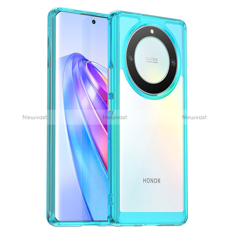 Silicone Transparent Frame Case Cover J01S for Huawei Honor Magic5 Lite 5G