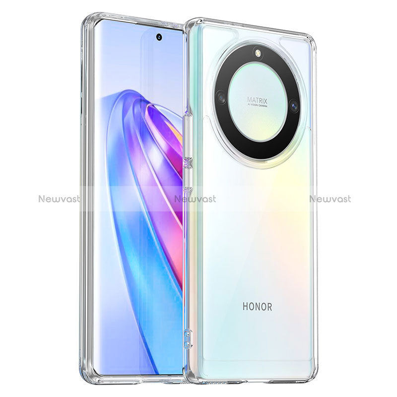 Silicone Transparent Frame Case Cover J01S for Huawei Honor Magic5 Lite 5G